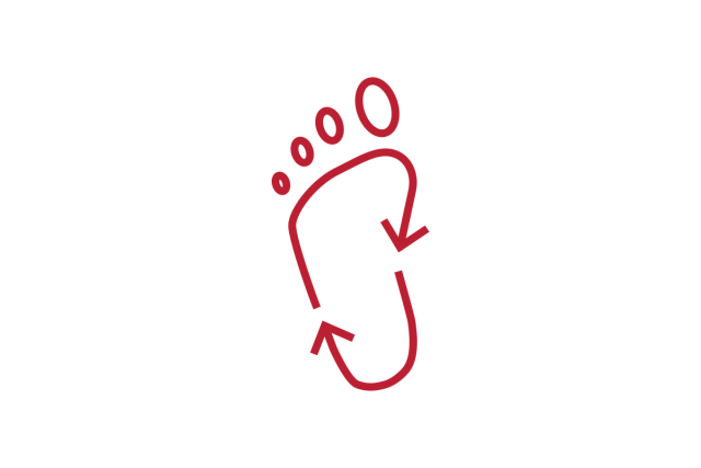 Icon representing carbon footprint